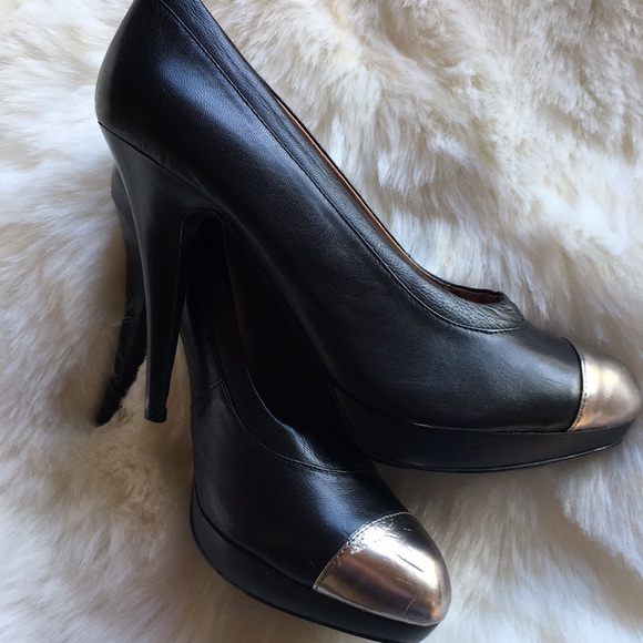 MRKT WOMEN 4.5 INCH HEEL MEL BLACK/PEWTER SIZE 37.5 - Picture 4 of 8